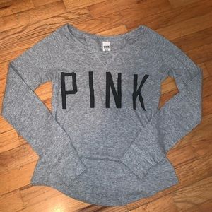 Grey Medium PINK Long-Sleeve Shirt